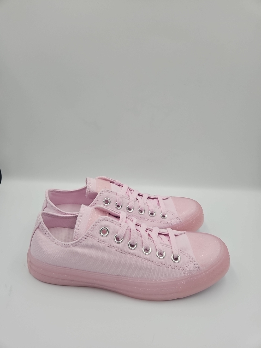 Converse Pink Canvas Low-Top Sneakers - Picture 4 of 8